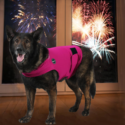 Kodervo Dog Anxiety Jacket, Skin-Friendly Dog Calming Shirt - Dog Coat for Thunder, Fireworks, Vet Visits and Separation - Keep Pet Calm Without Medicine & Training, Army Green, Medium