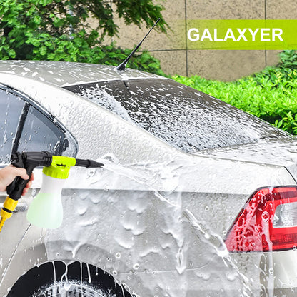 GALAXYER Snow Foam Gun Sprayer, 900ml Adjustable Car Cleaning Lance, Universal Garden Hose Foam Sprayer for Car & House Washing
