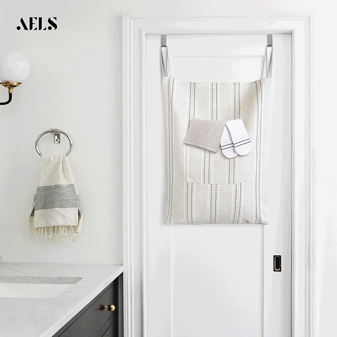 AELS Farmhouse Hanging Laundry Hamper