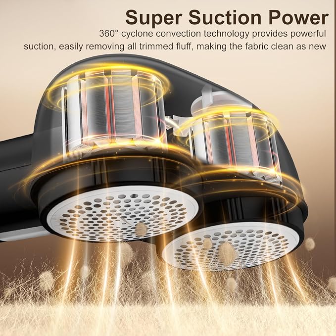 Fabric Shaver, Handzee Electric Lint Shaver, Dual Motor Sweater Shaver