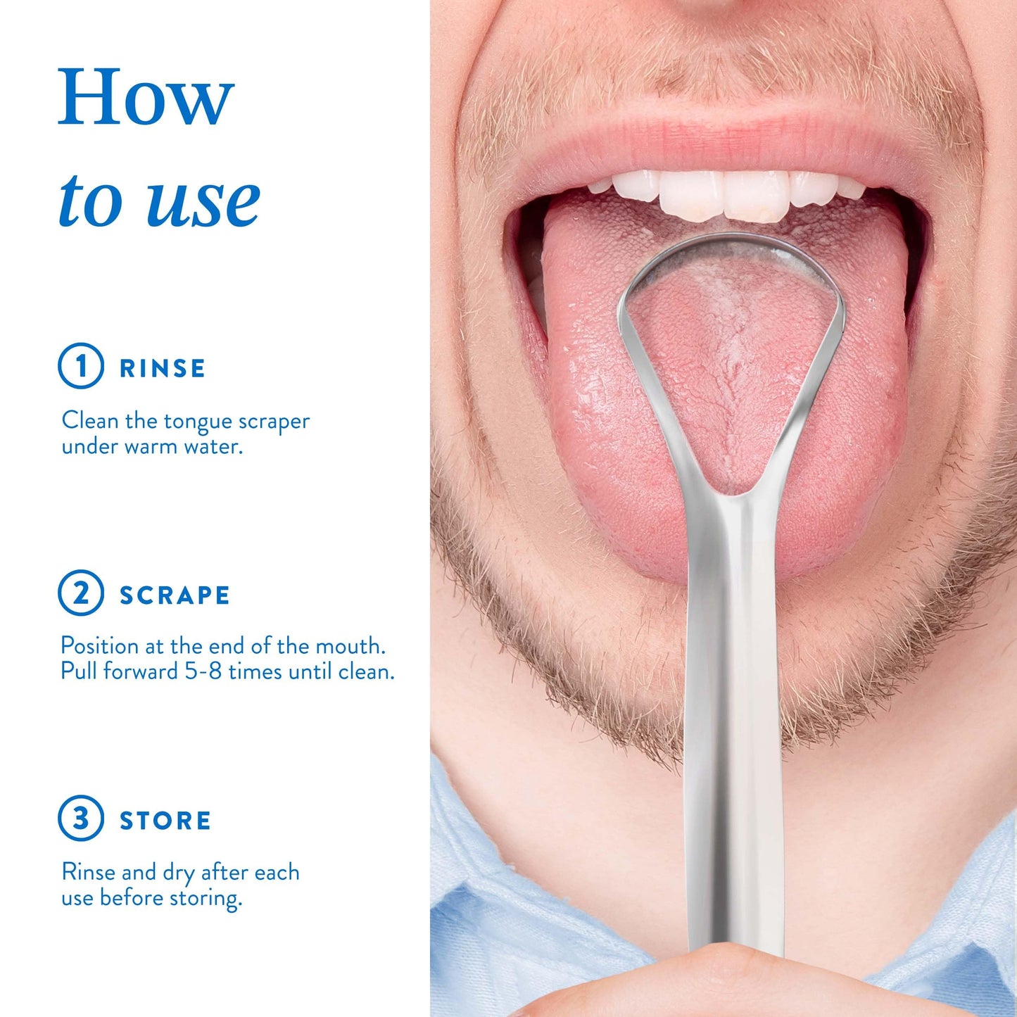 Mouthology Tongue Scraper for Adults (2 Pack), Reduce Bad Breath, Metal Tongue Scraper, Tongue Cleaner, Tongue Scraper, Stainless Steel Tongue Scraper, Tongue Cleaner for Adults, Tongue Scrubber