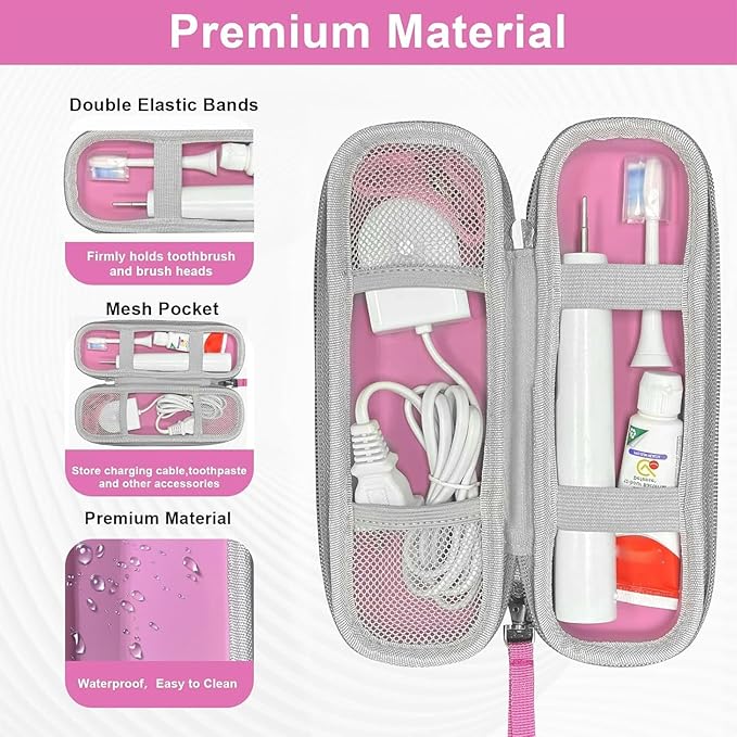 Toothbrush Travel Case for Oral B/Oral-B Pro 1000 1500 5000 7000 7500 6000