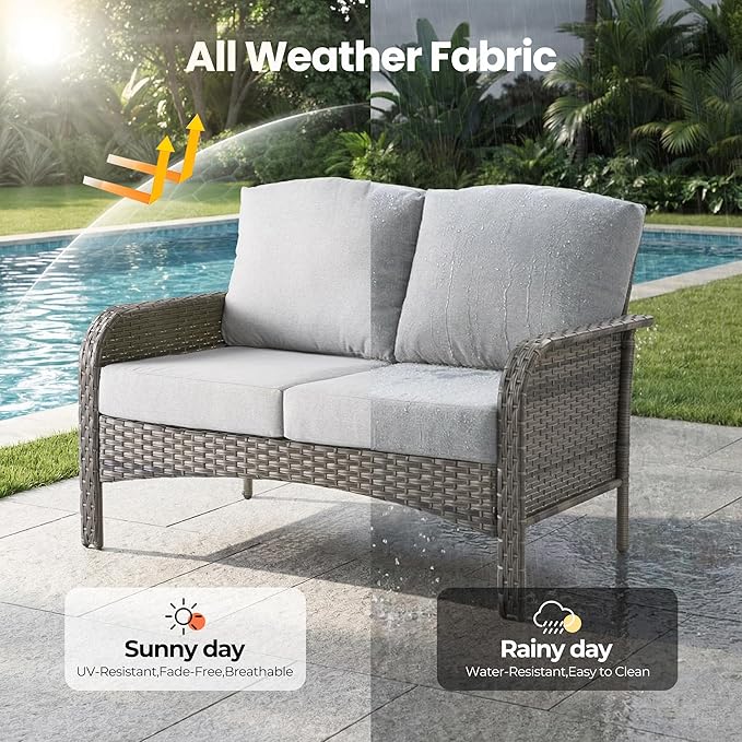 Weaxty Wicker Patio Furniture Set