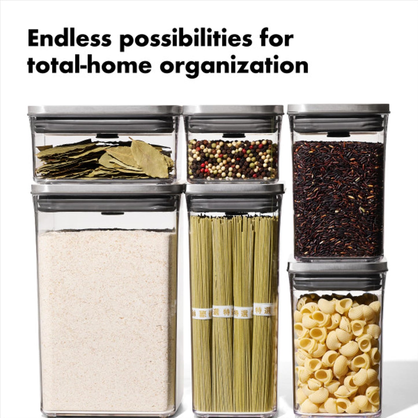 OXO SteeL 6-Piece POP Container Set