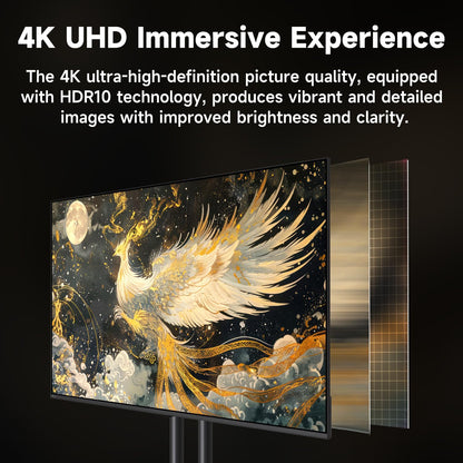 HORION 55 Inch 4K UHD Interactive Display for Conferences, Office, LED Commercial TV, Use for Commercial Signage Display, 260 nit, HDMI, USB, Wi-Fi, Speakers