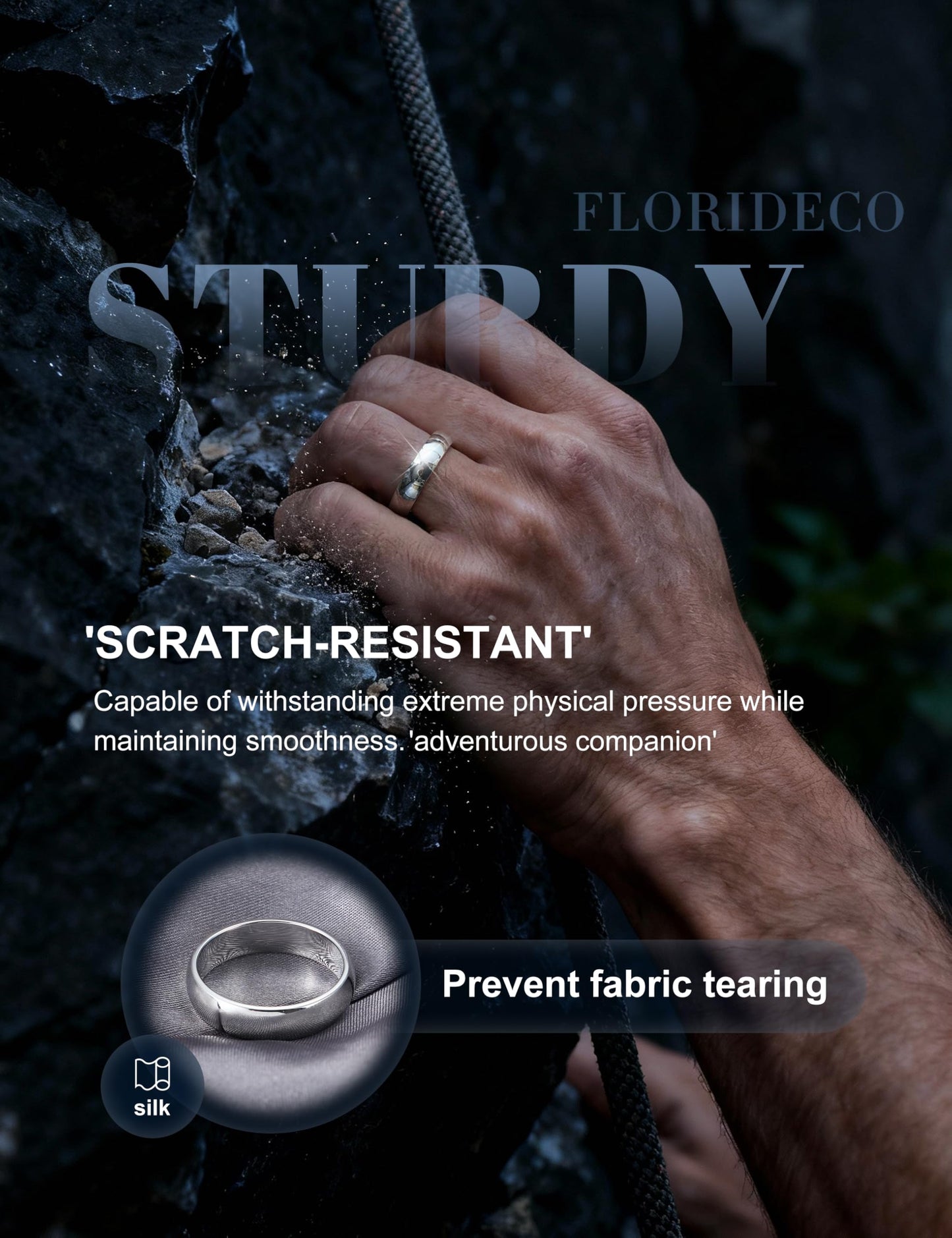 Florideco 5mm Stainless Steel Ring Wedding Bands for Women Mens Ring Wedding Band Plain Dome High Polished Size 8