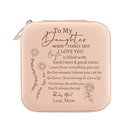 Gtizry Daughter Gift from Mom, to My Daughter Jewelry Box Organizer, Gift for Daughter Birthday, Teen Girls Gift Ideas for Birthday Graduation Christmas Wedding, Daughter Bridal Shower Gift