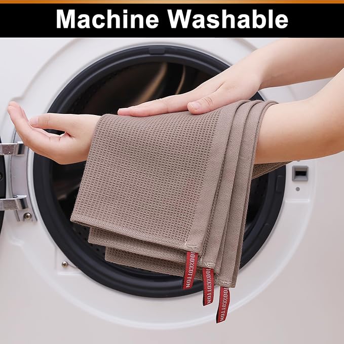 Homaxy 100% Cotton Waffle Weave Kitchen Towels
