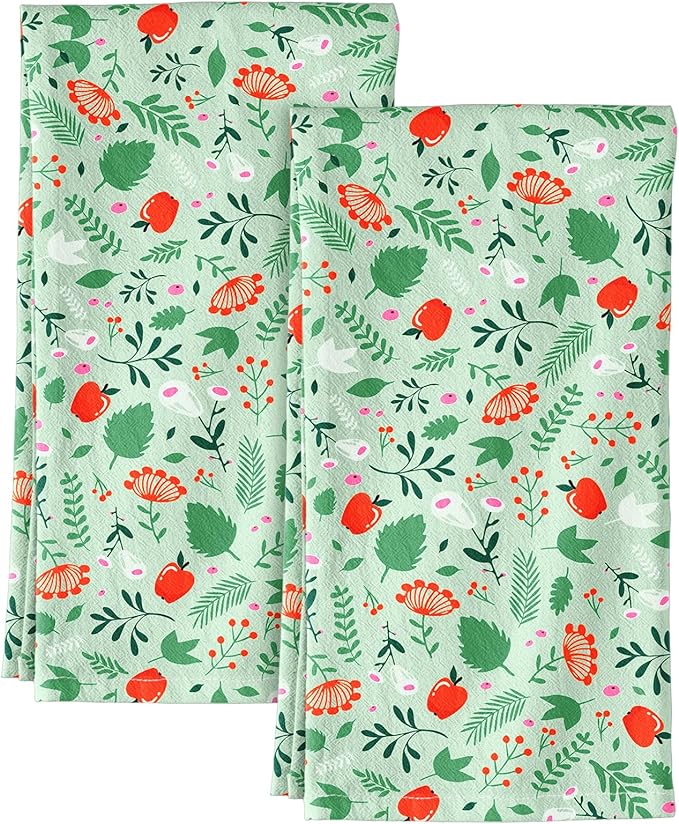 Flour Sack Kitchen Towels Set of 2-18x26 Cotton Dish Towels
