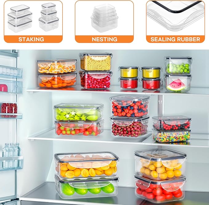 54 PCS Food Storage Containers