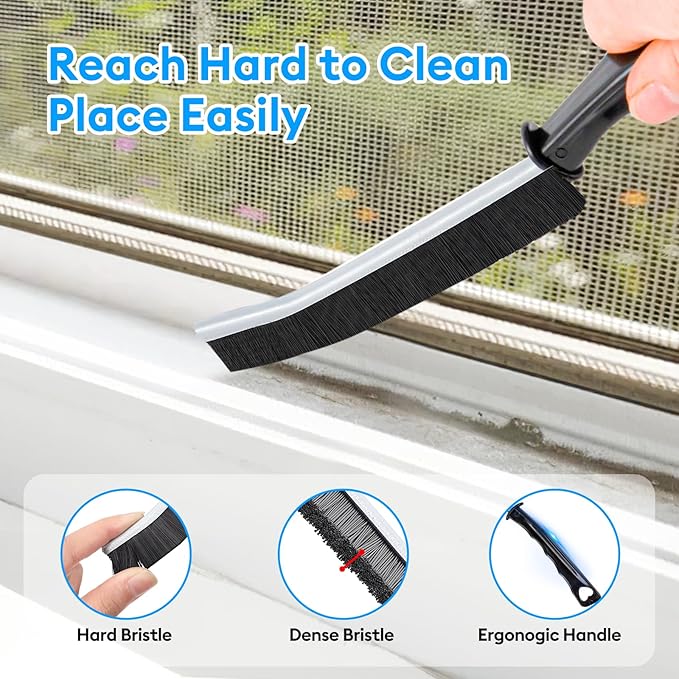 Crevice Cleaning Brush, Thin Hard Bristle Crevice Cleaning Tool Supplies