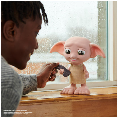 Wizarding World Harry Potter, Interactive Magical Dobby Elf Doll with Sock, over 30 Sounds and Phrases, 21.6cm, Kids’ Toys for Ages 6 and up