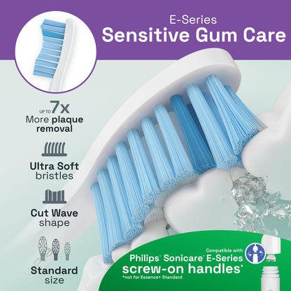 Brushmo e-Series Electric Sonic Toothbrush - Rechargeable Screw-On Electronic Tooth Brush for Adults with 3 Modes & Timer - IPX7 Waterproof, Long-Lasting Battery & Wireless Charging Base - White