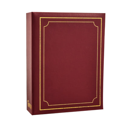 Arpan 6x4 Plain Photo Album with 200 Pockets (Burgundy)