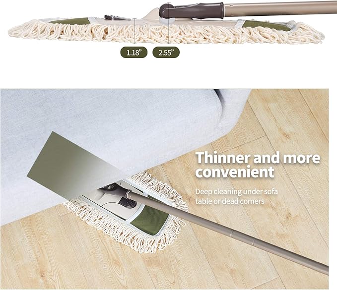 Eyliden Dust Mop with Reusable Washable Pads