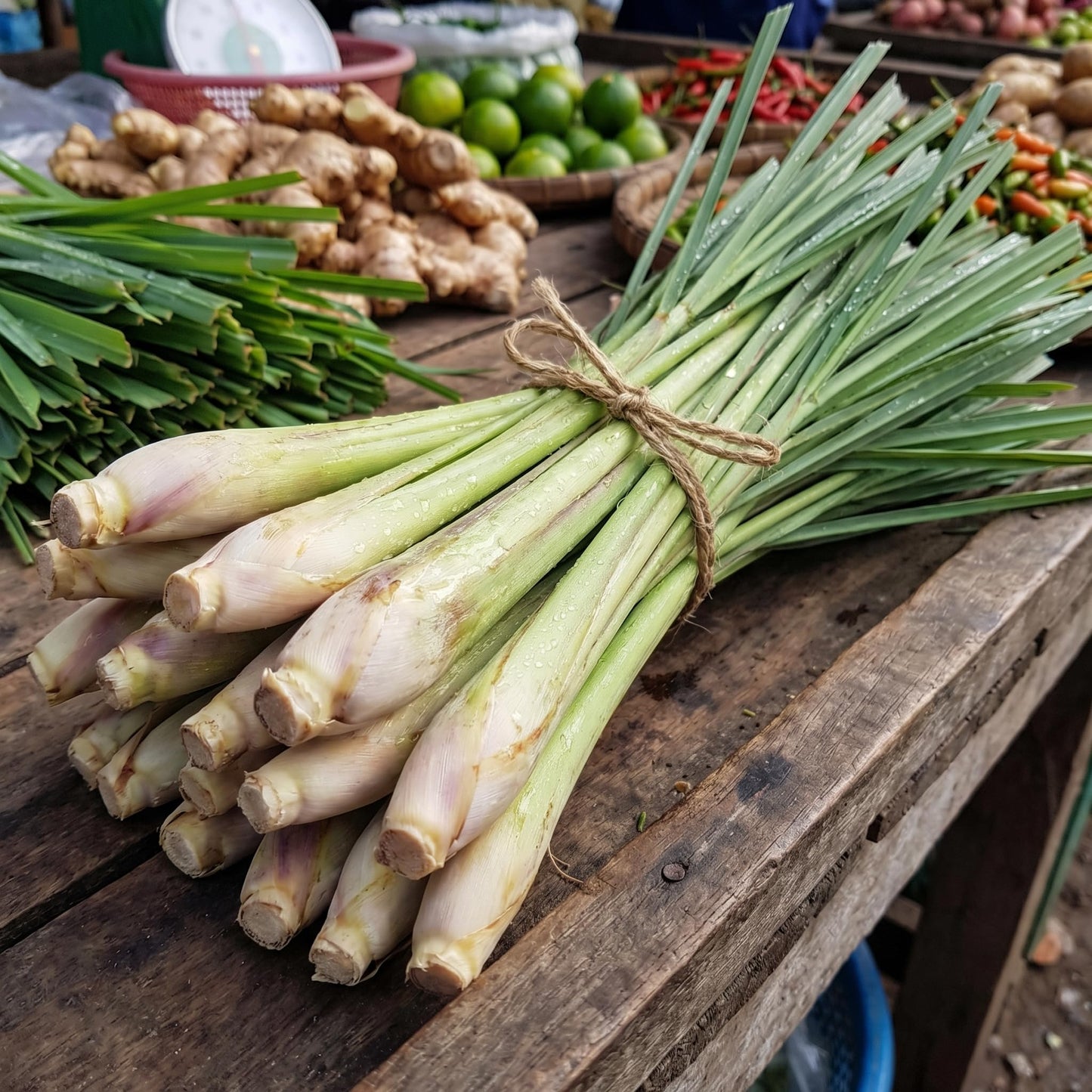 8 Lemongrass Plants Live 4-8 Inch Tall, Large Fragrant Lemon Grass Herbs Stalks for Container, Patio, or Garden, Well Rooted, High Yield