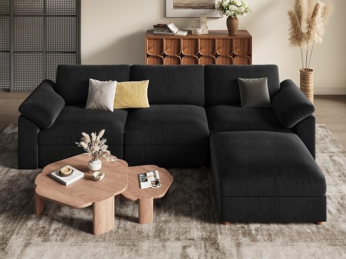 EASE MOOSE Oversized Modular Sectional Sofa, Modern Luxury Large L Shape
