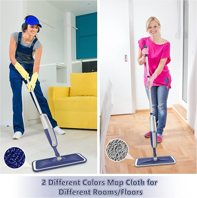 Spray Mops for Hardwood Floor Cleaning: MEXERRIS Wet Dust Mops