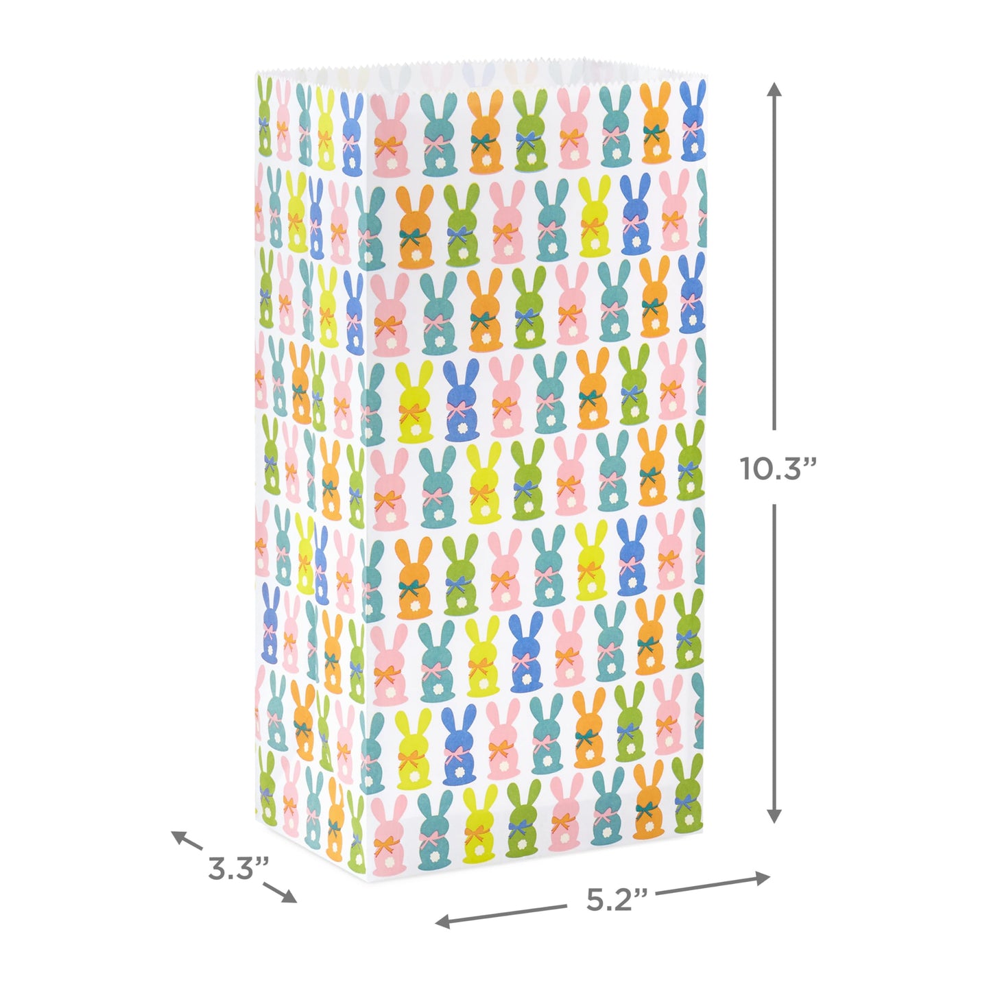 Hallmark Easter Bunny Party Favor and Wrapped Treat Bags (30 Ct. with 60 Stickers) for Easter Baskets, Kids, Sunday School