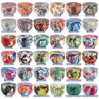 Scented Candles Gifts Set 36 Pack Soy Wax Travel Tin Jar Candles for Home 2.5 OZ for Mom for Christmas, Home Scented Decoration Relaxation, Thanksgiving, Mother's Day.