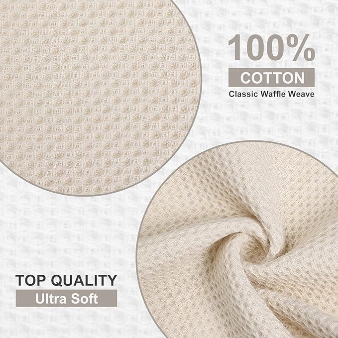 Kitinjoy 100% Cotton Kitchen Dish Cloths