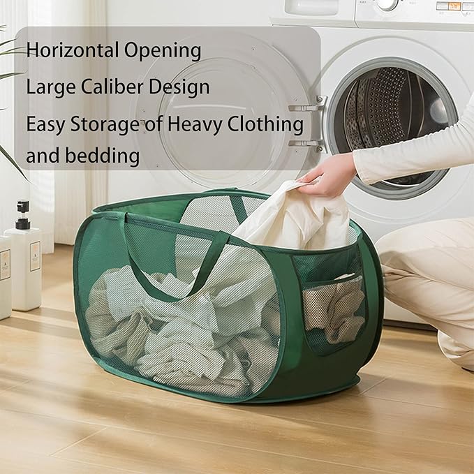 4 Pcs pop up laundry hamper Sturdy Large Capacity collapsible laundry basket