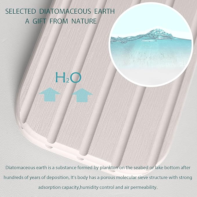 20inch x 4inch Kitchen Sink Faucet Mat, Water Absorbing Stone Faucet Splash
