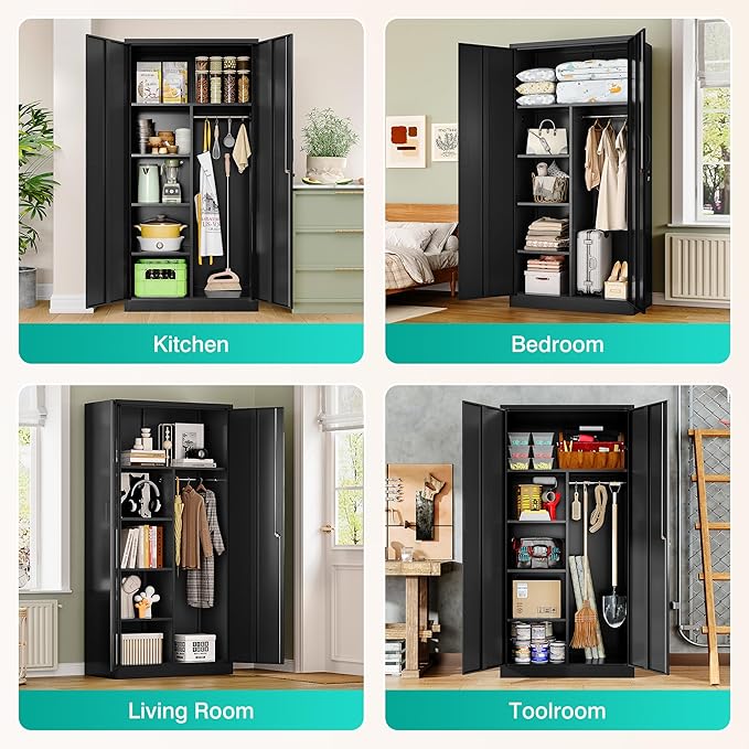 Wide & Deep Metal Storage Cabinet