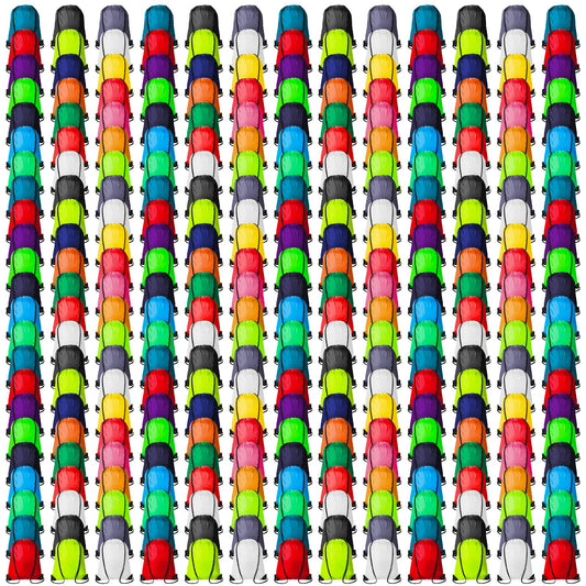 Topspeeder 300 Pieces Drawstring Backpack Bags Sports Sackpack Bulk Cinch Gym Bag For Women Men Outdoor Sports Backpack(20 Colors)