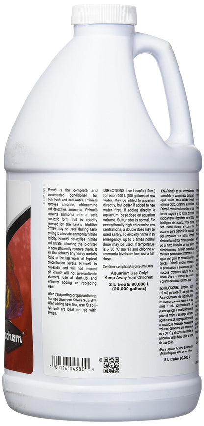 Seachem Prime Water Conditioner, 2 Litre