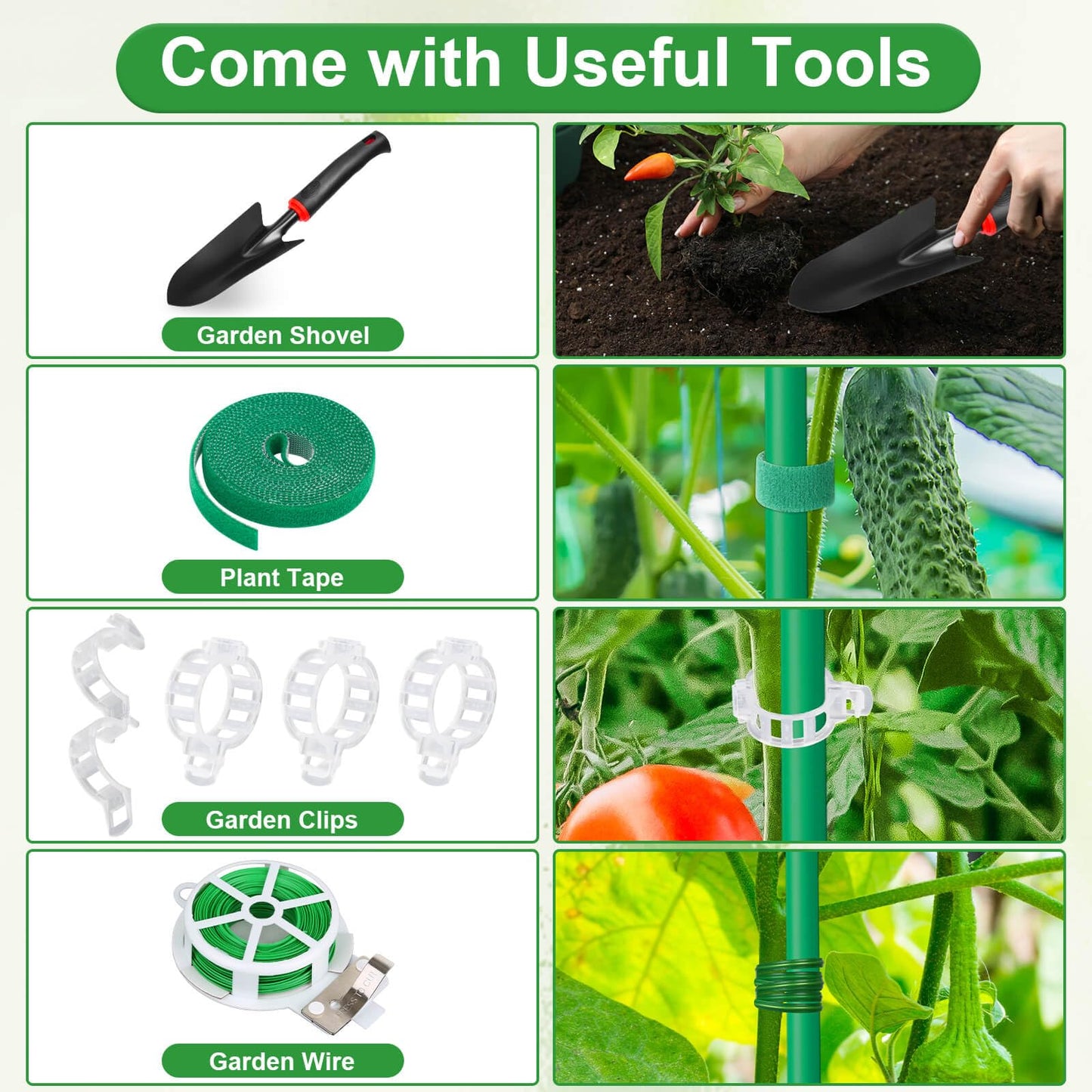 Lezmarket Self Watering Tomato Planter with Trellis for Patio, 55.9" Raised Garden Bed Planter Pot with Trellis, Plant Supports and Garden Shovel for Tomatoes, Climbing Plants