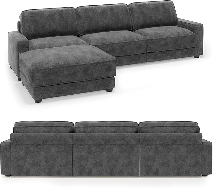 Vipbear 120" Oversized Modular Sectional Sofa, L Shaped Couch Set