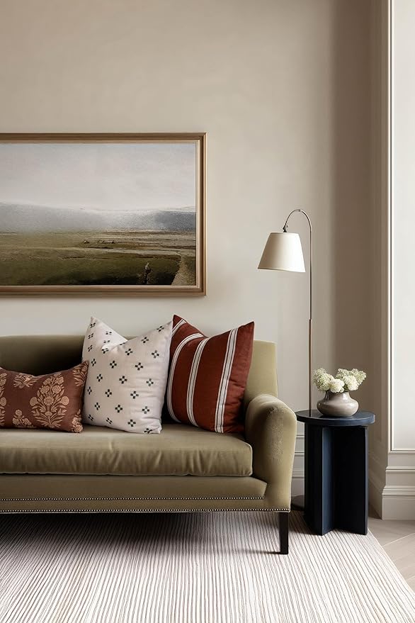 Crumbs Home Modern Farmhouse California Casual Indoor Outdoor Throw Pillow Cover