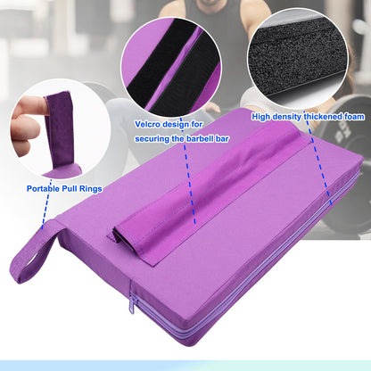 Lights Mountain Square Hip-Thrust Pad Protective Extra Thick Foam pad for Barbell Weightlifting Hip Thrusts and Glute Bridges Workouts Home Gym Equipment (Purple)