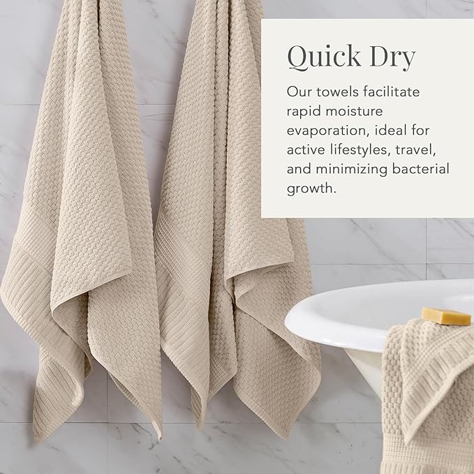 NY Loft 100% Cotton 2 Pack Bath Sheet Towel Set | Super Soft & Absorbent