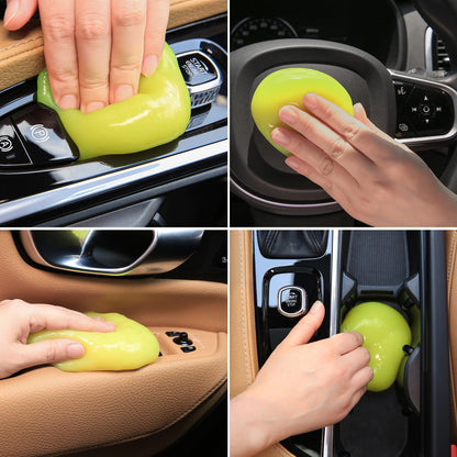 TeSabMi Car Cleaning Gel Cleaning Putty Car Interior Cleaner Auto Detailing Tools Cleaning Slime Clean Kit Car Accessories Gifts for Men Women