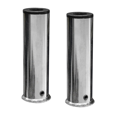 Pair of Chrome Olympic Adapters by Deltech Fitness