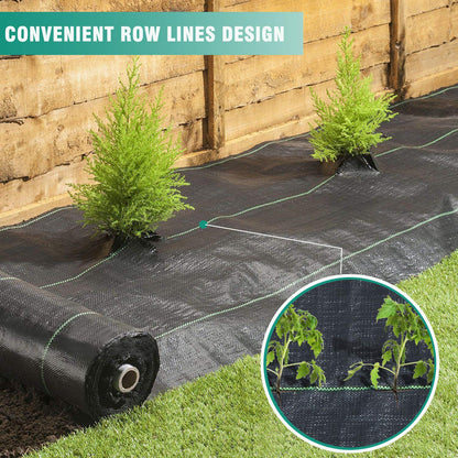 Snail 6ft x 200ft Weed Barrier Landscape Fabric Premium 5oz Pro Heavy Duty Ground Cover Anti-Weed Gardening Mat High Permeability Easy Setup Commercial Outdoor Weed Mat
