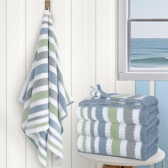 Striped Bath Towels