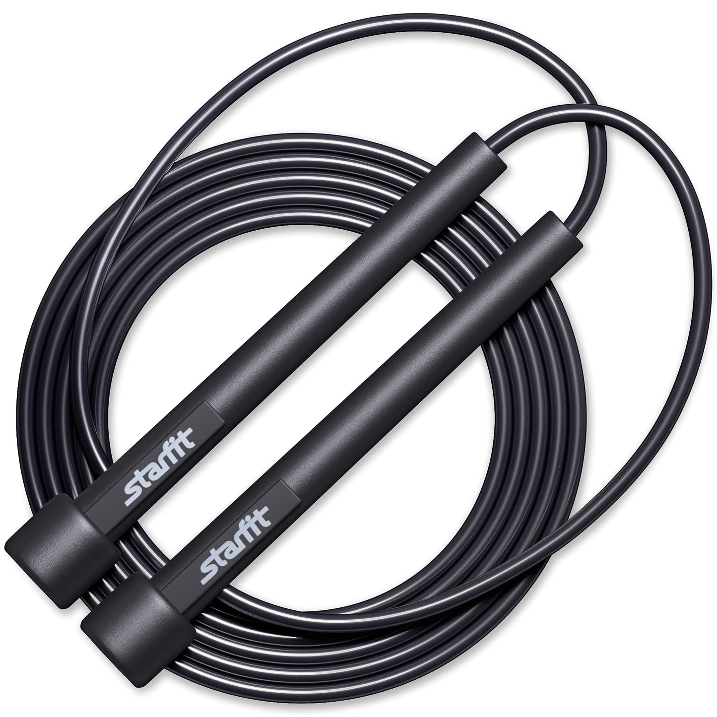 STARFIT Adjustable Lightweight Jump Rope - Tangle-Free Design for Cardio, HIIT, and Endurance Training - Durable Fitness Skipping Rope for All Levels.