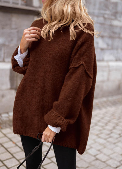 PRETTYGARDEN Oversized Sweaters for Women 2025 Chunky Turtleneck Sweater Fall Clothes Long Sleeve Tops Winter Clothing