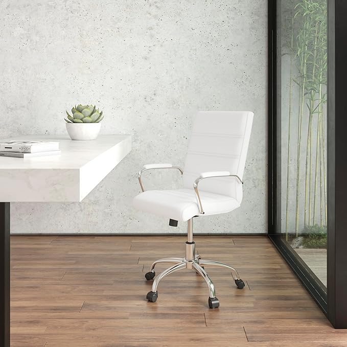 Flash Furniture Whitney Mid-Back Swivel LeatherSoft Desk Chair