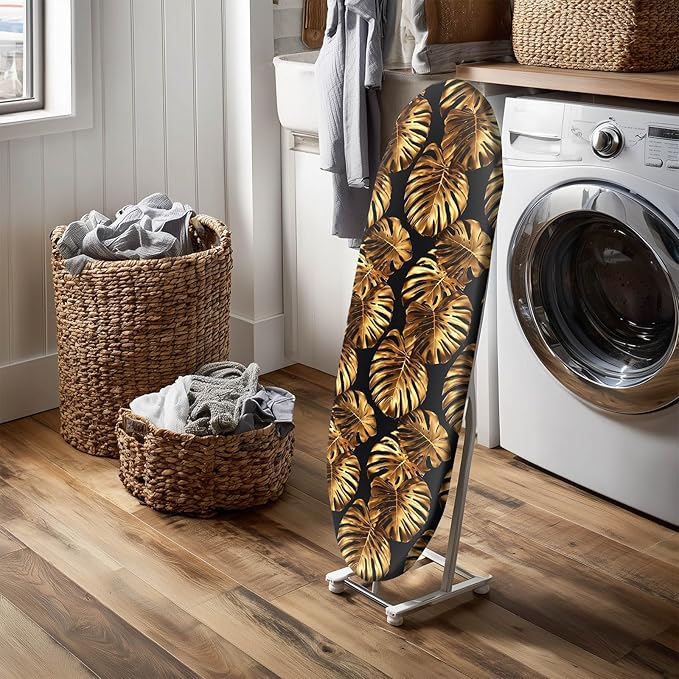Golden Leaf Ironing Board Cover Stretch Fabric