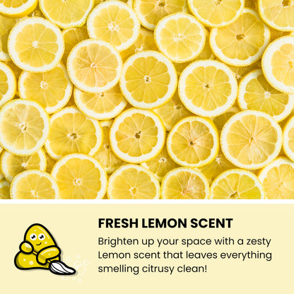 Slime Buddies Car Cleaning Gel Putty - Lemon Scented Interior Detailing Tool for Cup Holders, Air Vents & Keyboard - Reusable Auto Detailing Accessories - Dust Remover Goop - Gifts for Men Women