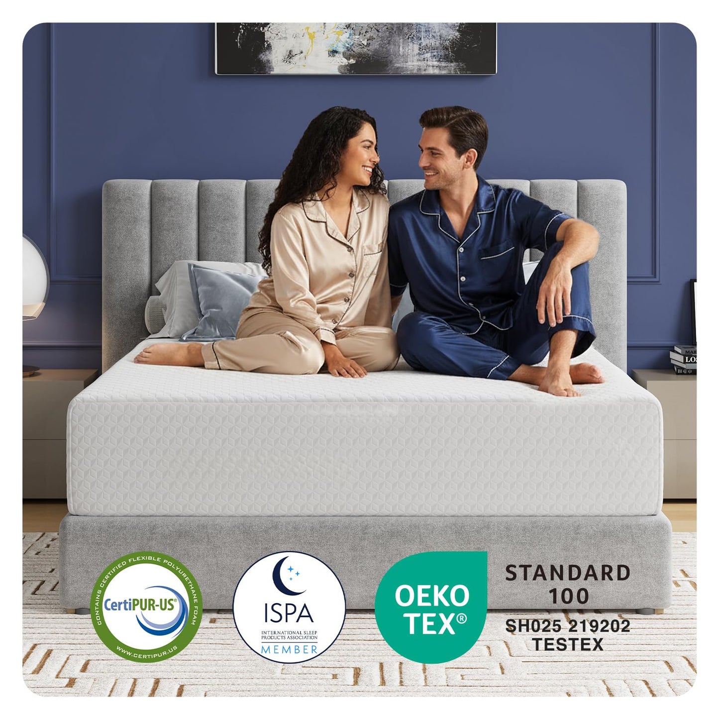 Avenco King Size Mattress 12 Inch,King Mattress Medium Firm in a Box for Refresh Sleep & Pressure Relief,CertiPUR-US Certified Foam Colchones