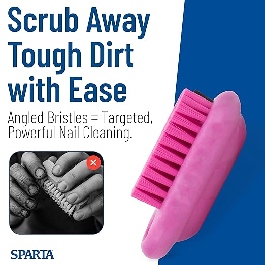 SPARTA Nail Scrub Brush Commercial-Grade, Heavy-Duty Hand and Fingernail Brush