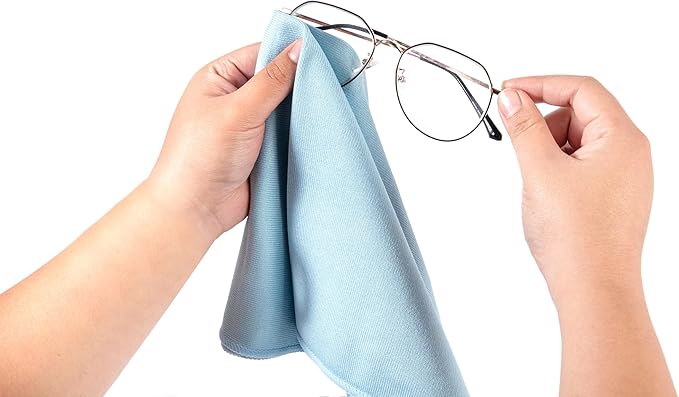 KLNYOO Microfiber Glass Cleaning Cloths Lint Free Streak Free Quickly and