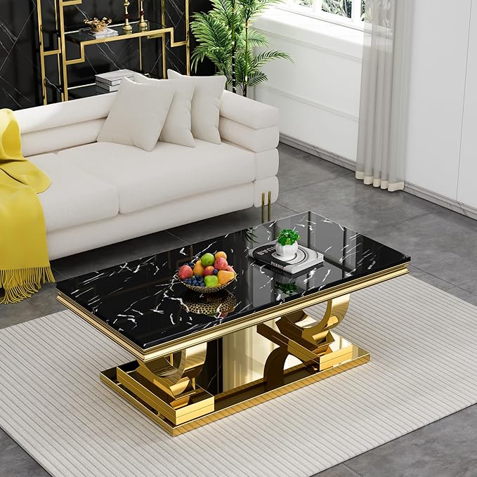 Henf 47" Marble Coffee Table