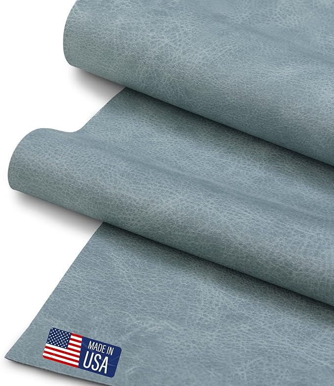 Faux Leather Fabric, Thick Durable Synthetic Repholstery Leather Vinyl