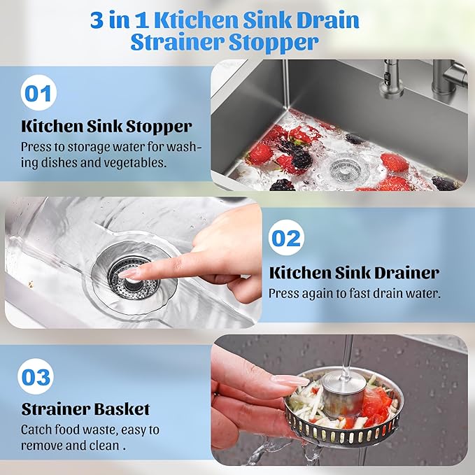 NinjaTiger Kitchen Sink Drain Strainer